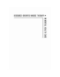 cover of the book Resource-Oriented Music Therapy in Mental Health Care