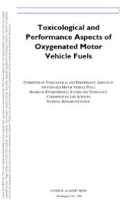 cover of the book Toxicological and Performance Aspects of Oxygenated Motor Vehicle Fuels