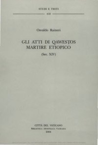 cover of the book Gli atti di Qawestos martire etiopico (sec. XIV)