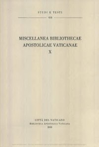 cover of the book Miscellanea Bibliothecae Apostolicae Vaticanae