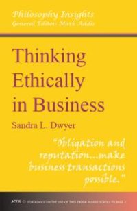 cover of the book Thinking Ethically in Business