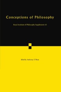 cover of the book Conceptions of Philosophy