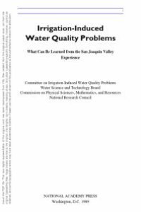 cover of the book Irrigation-Induced Water Quality Problems