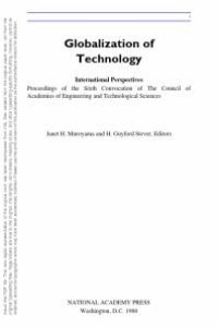 cover of the book Globalization of Technology : International Perspectives