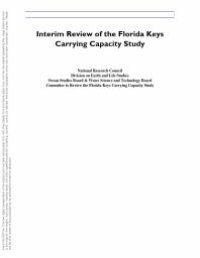 cover of the book Interim Review of the Florida Keys Carrying Capacity Study