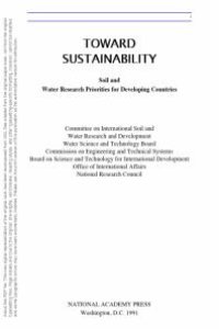 cover of the book Toward Sustainability : Soil and Water Research Priorities for Developing Countries