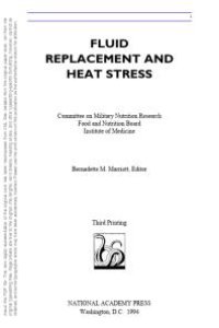 cover of the book Fluid Replacement and Heat Stress