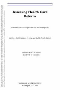 cover of the book Assessing Health Care Reform