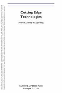 cover of the book Cutting Edge Technologies