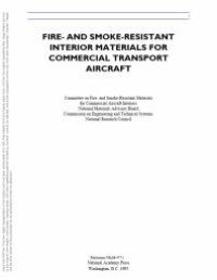 cover of the book Fire- and Smoke-Resistant Interior Materials for Commercial Transport Aircraft