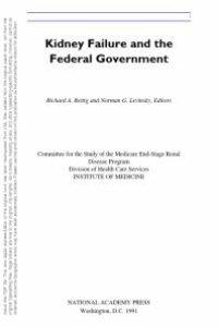 cover of the book Kidney Failure and the Federal Government