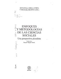 cover of the book ). Enfoques y metodologías en las ciencias sociales. Una perspectiva pluralista.