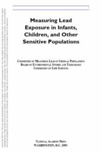 cover of the book Measuring Lead Exposure in Infants, Children, and Other Sensitive Populations