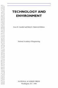 cover of the book Technology and Environment