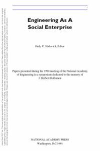 cover of the book Engineering As a Social Enterprise