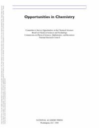 cover of the book Opportunities in Chemistry