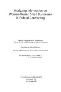 cover of the book Analyzing Information on Women-Owned Small Businesses in Federal Contracting