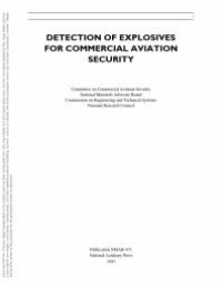 cover of the book Detection of Explosives for Commercial Aviation Security