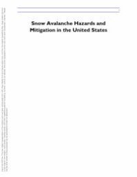 cover of the book Snow Avalanche Hazards and Mitigation in the United States