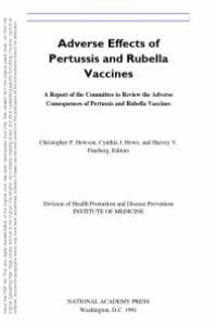 cover of the book Adverse Effects of Pertussis and Rubella Vaccines