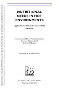 cover of the book Nutritional Needs in Hot Environments : Applications for Military Personnel in Field Operations