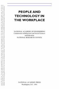 cover of the book People and Technology in the Workplace