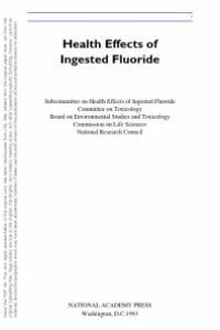 cover of the book Health Effects of Ingested Fluoride