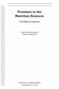 cover of the book Frontiers in the Nutrition Sciences : Proceedings of a Symposium