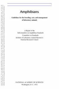 cover of the book Amphibians : Guidelines for the Breeding, Care and Management of Laboratory Animals