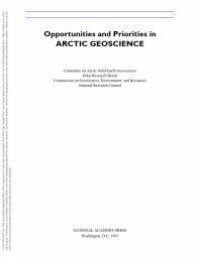 cover of the book Opportunities and Priorities in Arctic Geoscience