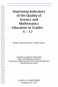 cover of the book Improving Indicators of the Quality of Science and Mathematics Education in Grades K-12