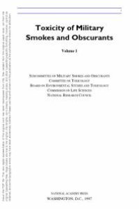 cover of the book Toxicity of Military Smokes and Obscurants : Volume 1