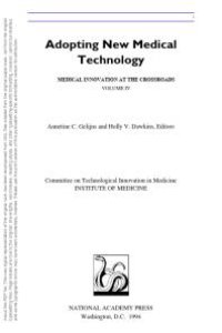 cover of the book Adopting New Medical Technology