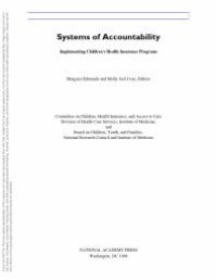 cover of the book Systems of Accountability : Implementing Children's Health Insurance Programs