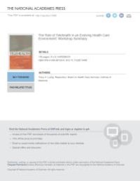 cover of the book The Role of Telehealth in an Evolving Health Care Environment : Workshop Summary