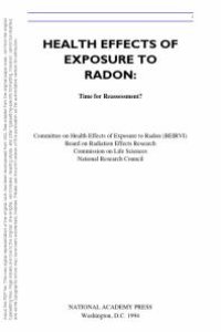 cover of the book Health Effects of Exposure to Radon : Time for Reassessment?