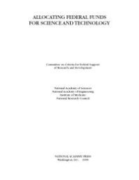 cover of the book Allocating Federal Funds for Science and Technology