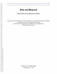 cover of the book Ada and Beyond : Software Policies for the Department of Defense