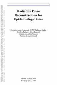 cover of the book Radiation Dose Reconstruction for Epidemiologic Uses