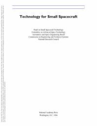 cover of the book Technology for Small Spacecraft