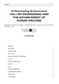 cover of the book Engineering and the Advancement of Human Welfare : Ten Outstanding Achievements, 1964-1989