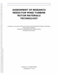 cover of the book Assessment of Research Needs for Wind Turbine Rotor Materials Technology