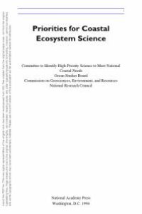 cover of the book Priorities for Coastal Ecosystem Science