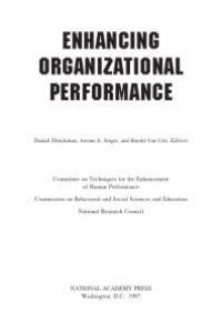 cover of the book Enhancing Organizational Performance