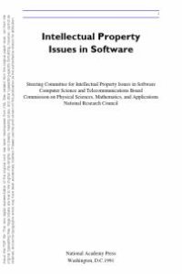 cover of the book Intellectual Property Issues in Software