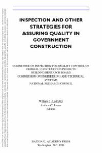 cover of the book Inspection and Other Strategies for Assuring Quality in Government Construction