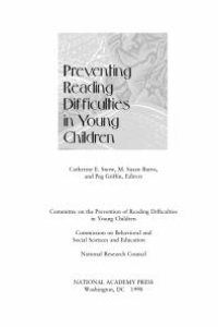 cover of the book Preventing Reading Difficulties in Young Children