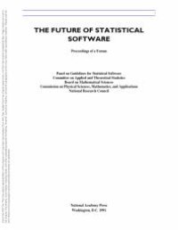 cover of the book The Future of Statistical Software : Proceedings of a Forum