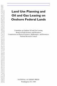 cover of the book Land Use Planning and Oil and Gas Leasing on Onshore Federal Lands