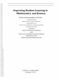 cover of the book Improving Student Learning in Mathematics and Science : The Role of National Standards in State Policy